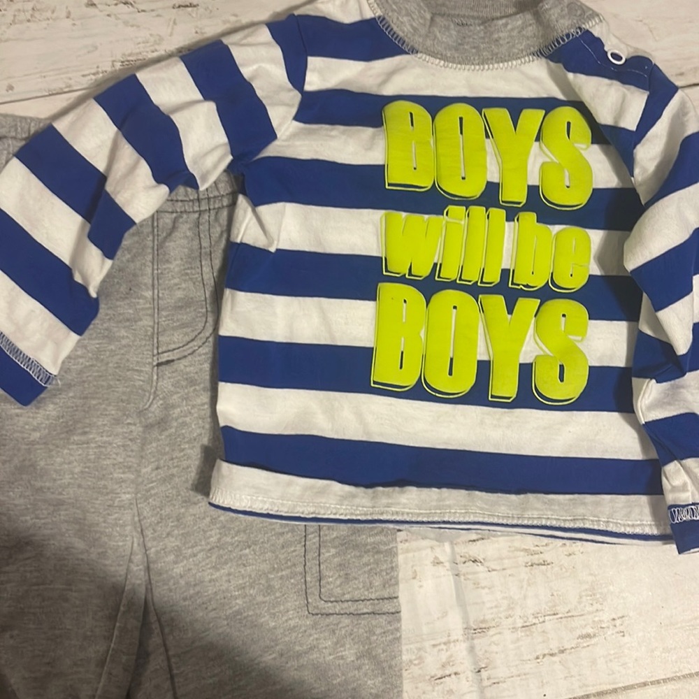 2 piece Baby Boy Set - Just One You made by Carter’s (Size 9M)